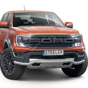 Ford Ranger Raptor 2023+ front protection bar polished stainless steel